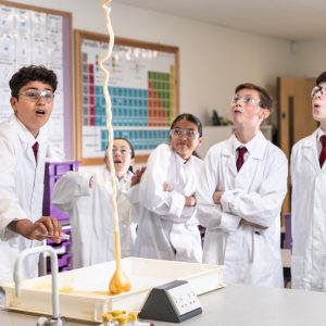 experiment in the science room