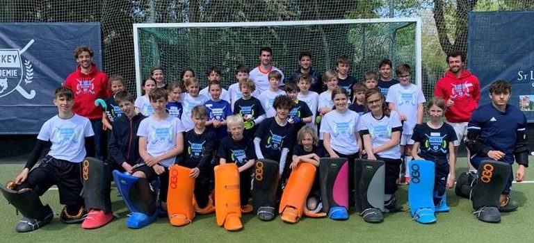 All students and teachers involved in the German hockey camp experience