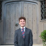 Head boy in suit at St Lawrence College