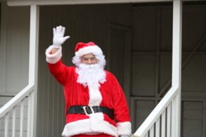Father Christmas waving