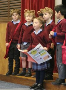 Pre Prep children performing assembly