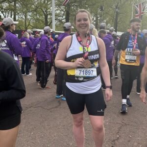 Female runner London Marathon 2024